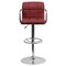 Emma and Oliver Contemporary Quilted Vinyl Adjustable Height Barstool with Arms